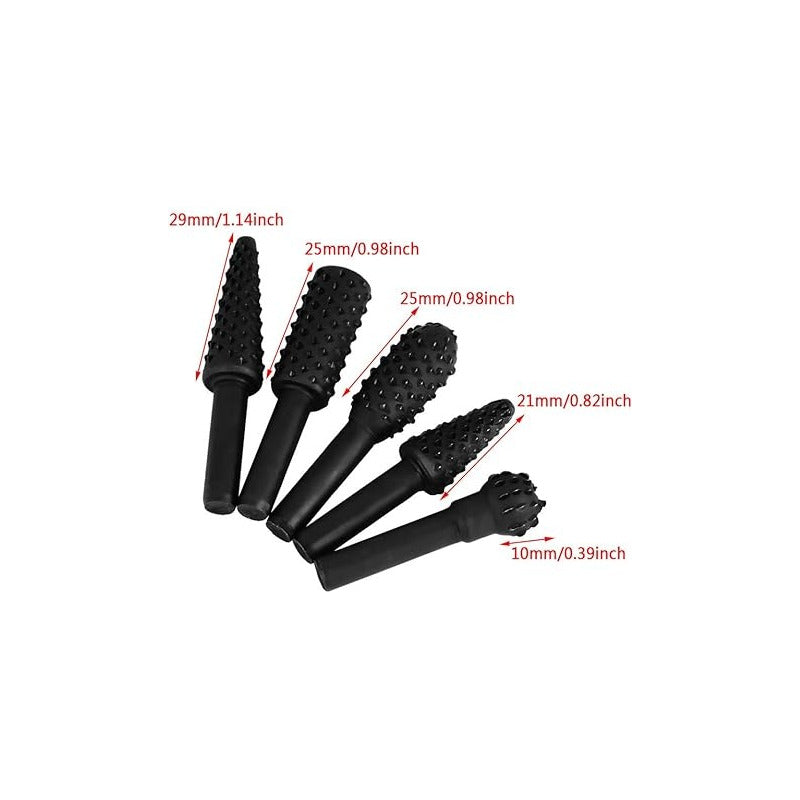 5 PCS BROCA MADERA TALLADO MARQUETERÍA CARPINTERÍA BISUTERÍA