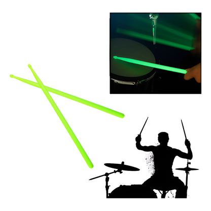 BAQUETAS 5A FLUORESCENTES VERDE BATERÍA PERCUSIÓN LIVE VIDEO VERDE LIMA 5A