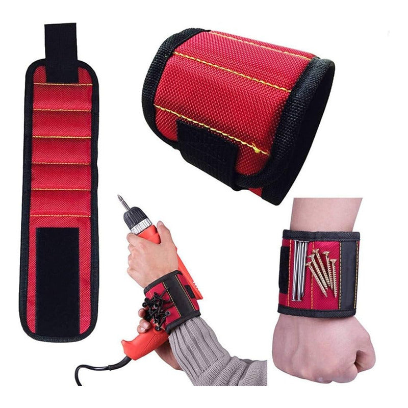 PULSERA MUÑEQUERA MAGNÉTICA TORNILLOS CLAVOS BROCAS TUERCAS N/A