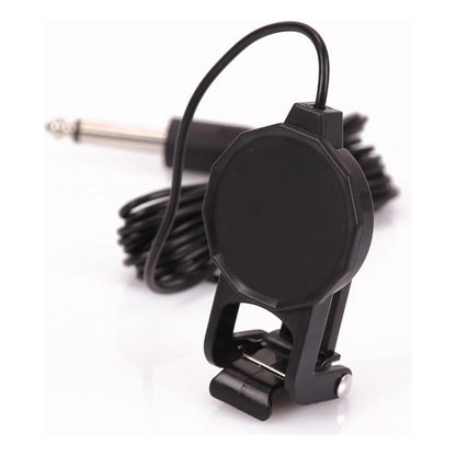 MICRÓFONO CONTACTO CLIP AUDIO GUITARRA ACÚSTICA JACK 1/4 NEGRO