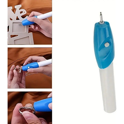 BOLÍGRAFO GRABADOR ELÉCTRICO INALÁMBRICO 3.6V MADERA VIDRIO 3.6V