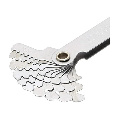 MEDIDOR CALIBRADOR ROSCA TORNILLO TORNO 20 CUCHILLAS 60°