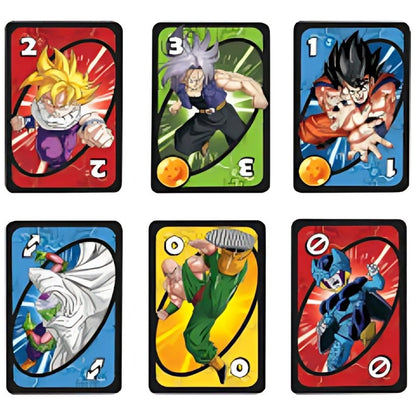 JUEGO CARTAS UNO DRAGÓN BALL Z GOKU VEGETA TRUNKS