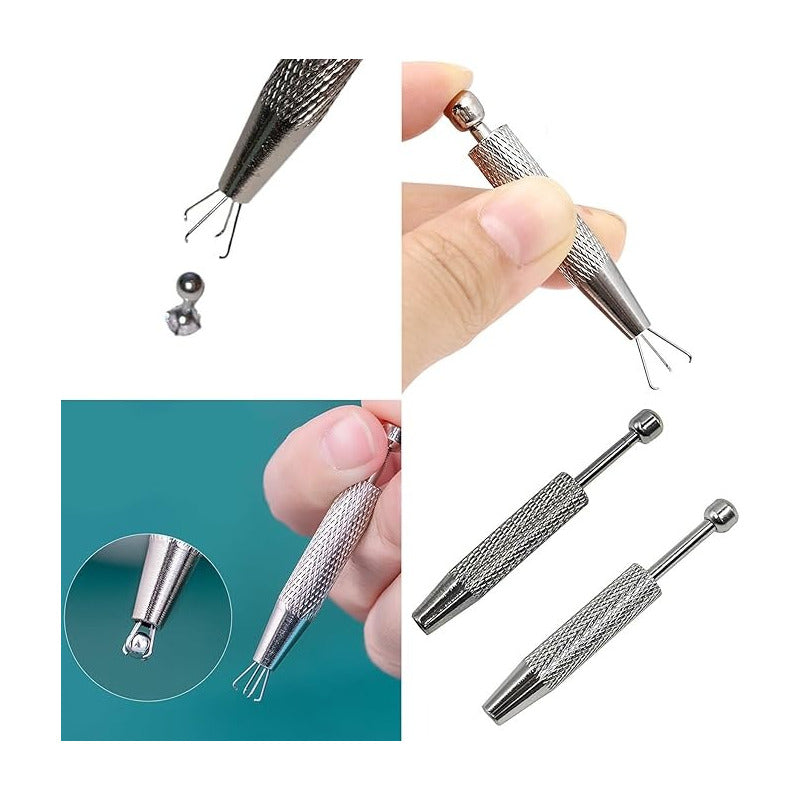 PINZAS JOYERÍA 4 PUNTAS PRECISIÓN ARTESANÍAS PIEDRERÍA