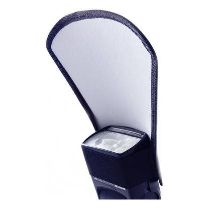 DIFUSOR FLASH DOBLE FAZ PLATEADO BLANCO CANON NIKON SONY