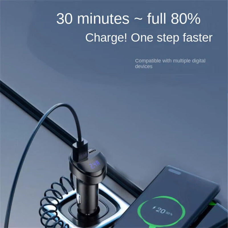 CARGADOR RAPIDO 3 EN 1 CELULAR LIGHTNING TIPO-C MICRO USB NEGRO