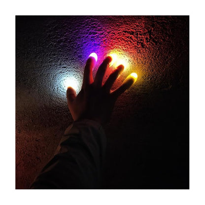 2X DEDOS LUZ LED MAGIA ILUSIONISMO DISFRAZ JUEGO FIESTAS