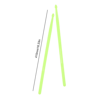 BAQUETAS 5A FLUORESCENTES VERDE BATERÍA PERCUSIÓN LIVE VIDEO VERDE LIMA 5A