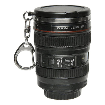 LLAVERO TIPO LENTE CANON EF 24-105MM REGALO FOTOGRAFIA FOTO NEGRO