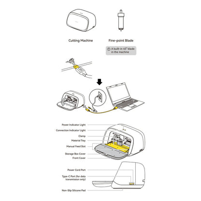 PLOTTER CORTE LIKCUT S501 BEIGE OFICINA CRAFT EVENTOS FIESTA