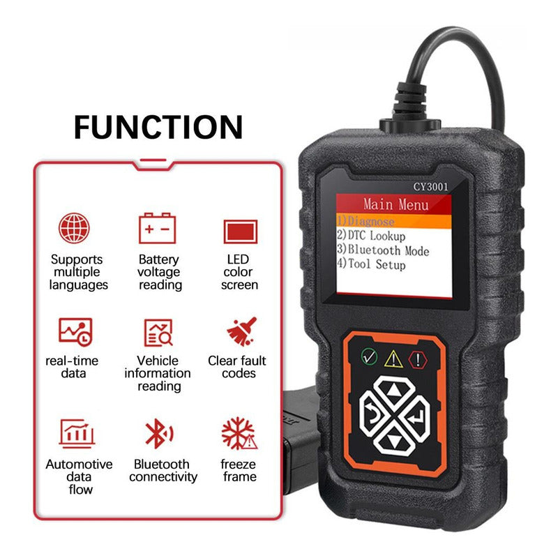 ESCÁNER OBD2 AUTO LECTOR CÓDIGOS MOTOR DIAGNÓSTICO CAN