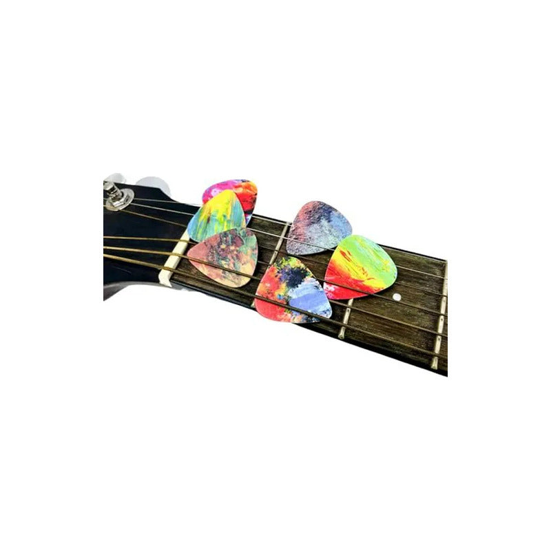 5X PUAS PICKS UÑAS GUITARRA ACÚSTICA ELÉCTRICA COLOR VARIADO VARIADO FINO