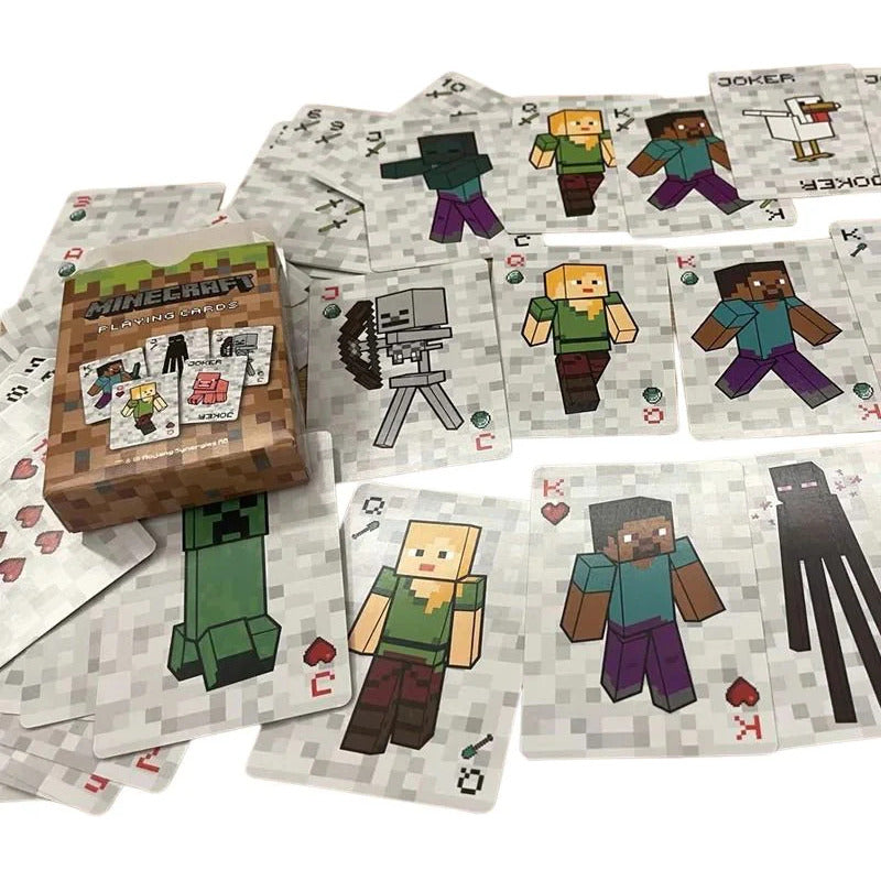 JUEGO CARTAS POKER VERSIÓN LIMITADA MINECRAFT MARRÓN CLARO PERSONAJES MINECRAFT UNIVERSAL