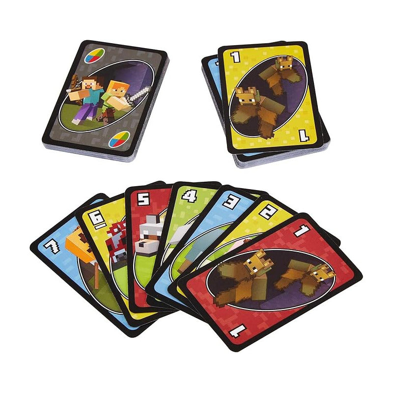 JUEGO CARTAS UNO VERSION LIMITADA MINECRAFT MESA