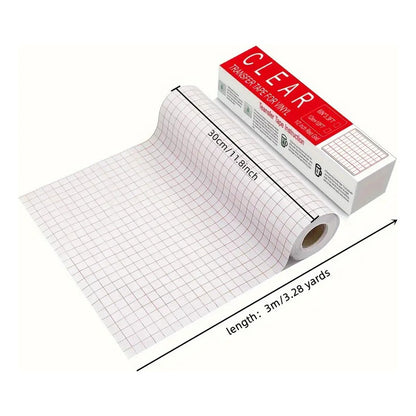ROLLO PAPEL TRANSFER VINILO TRANSPARENTE 3MTS X 30CMS