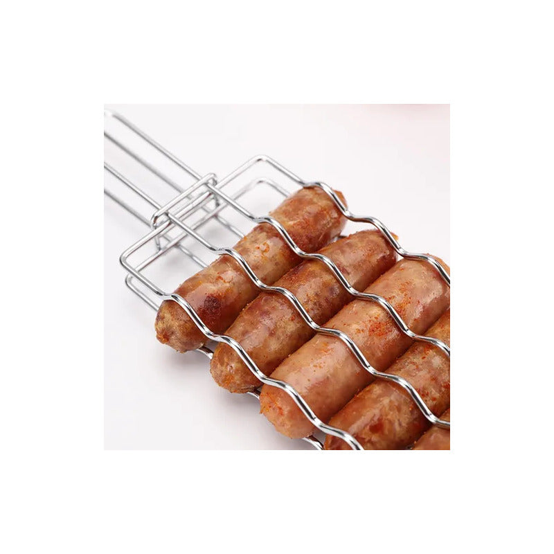 PARRILLA ACERO INOXIDABLE SALCHICHAS BBQ RESTAURANTE COCINA