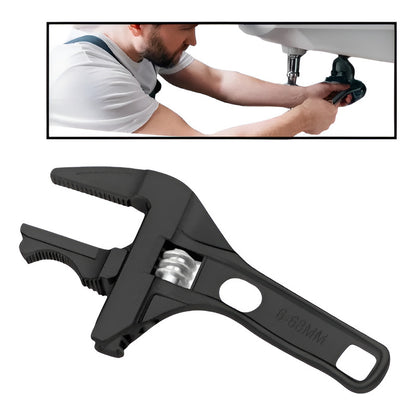 LLAVE UNIVERSAL TUBO CAÑERIA 6MM-68MM REPARACIÓN HOGAR NEGRO