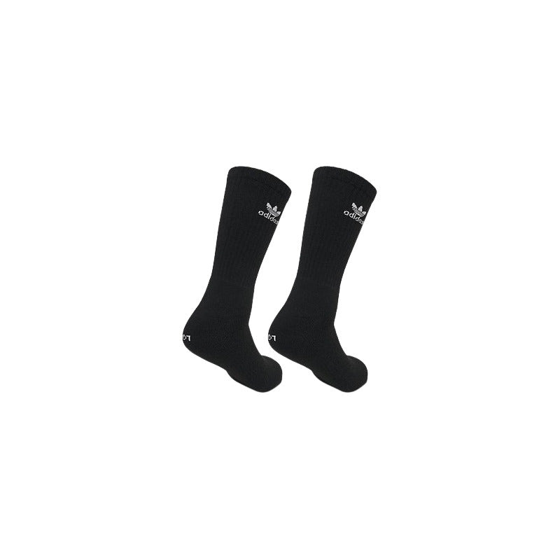 MEDIAS ADIDAS TREFOIL CREW SOCKS L BH6437 NEGRAS (9-12) NEGRO RAYAS 9-12