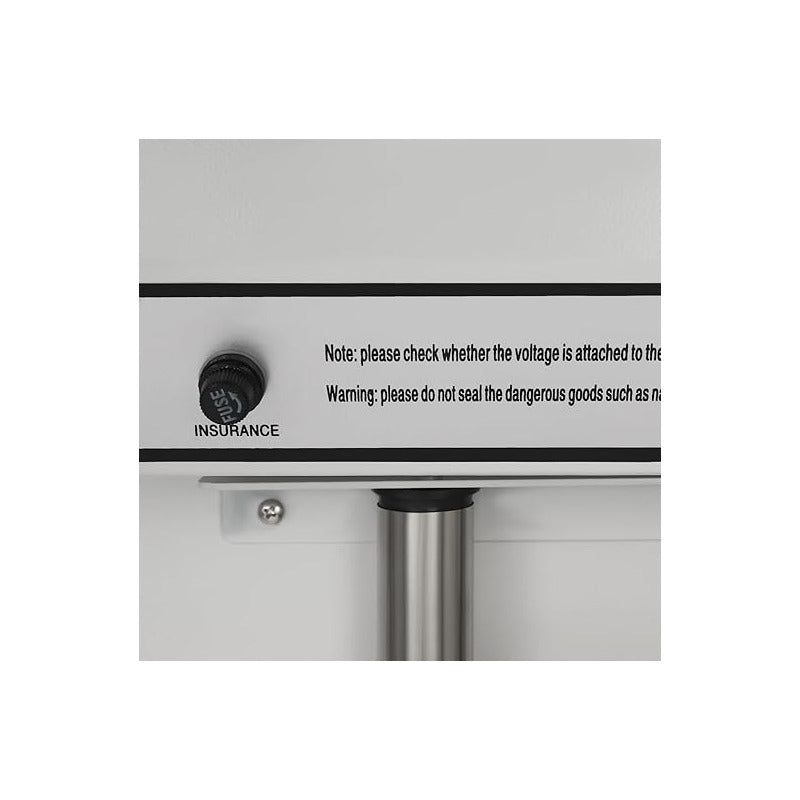 KIT MAQUINA SELLADORA PLÁSTICO + PISTOLA CALOR SET EMPRENDER 110/220V BEIGE