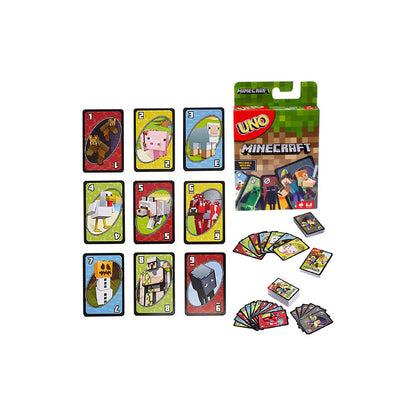 JUEGO CARTAS UNO VERSION LIMITADA MINECRAFT MESA