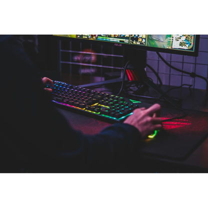 MOUSE GAMER USB ÓPTICO LED RGB MULTICOLOR BOTÓN DPI 800-1600 NEGRO RGB