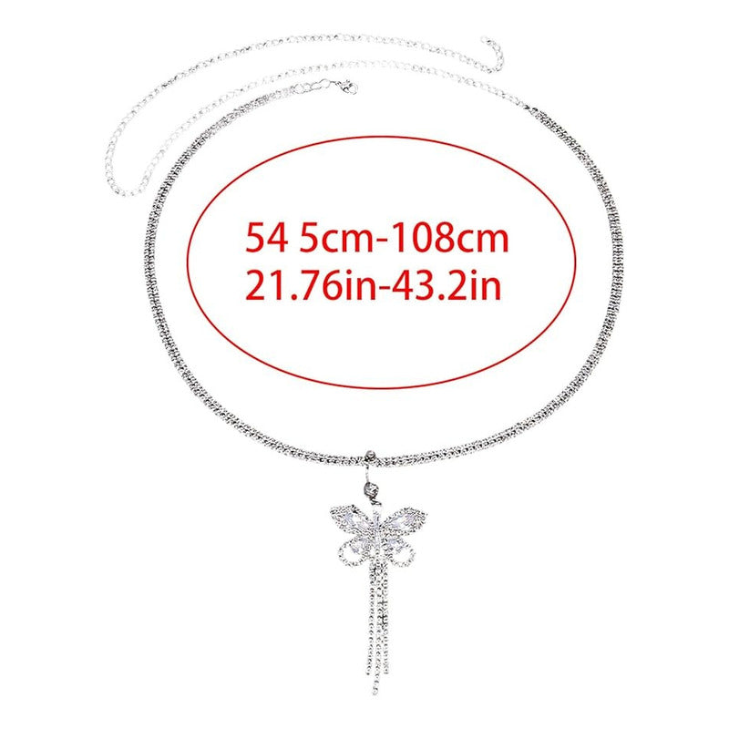 CADENA CINTURA CORAZON AMOR INCRUSTACION PIEDRAS MODA FASHIO PLATEADO