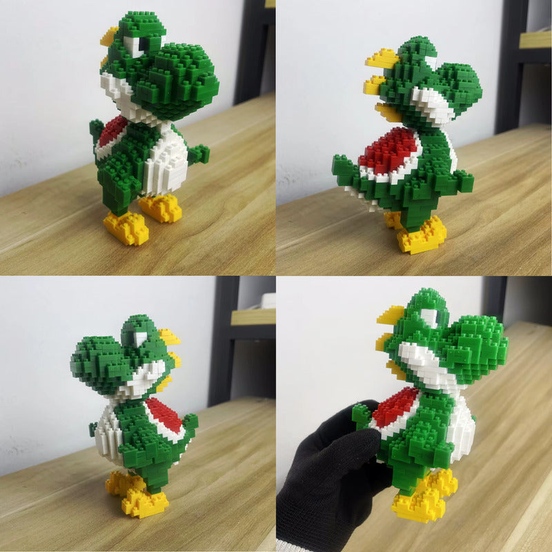 DINOSAURIO ROMPECABEZAS YOSHI BLOQUES BROS PUZZLE MARIO