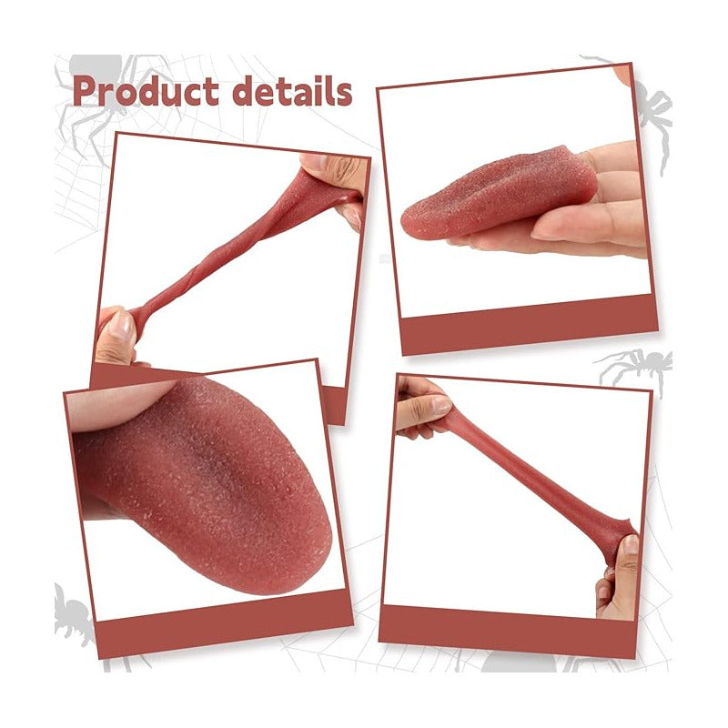 LENGUA FALSA TRUCOS MAGIA BROMAS EVENTOS FIESTAS HALLOWEEN CORAL CLARO