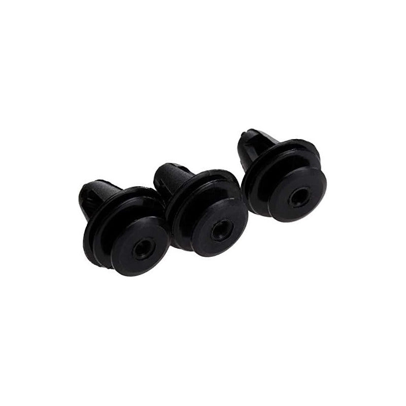10X PIN CLIP PLÁSTICO REMACHE AJUSTE CARRO RETENEDOR MOTOR NEGRO