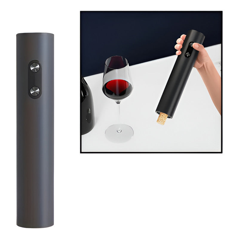 SACACORCHOS ELÉCTRICO AUTOMÁTICO VINO ABREBOTELLAS NEGRO