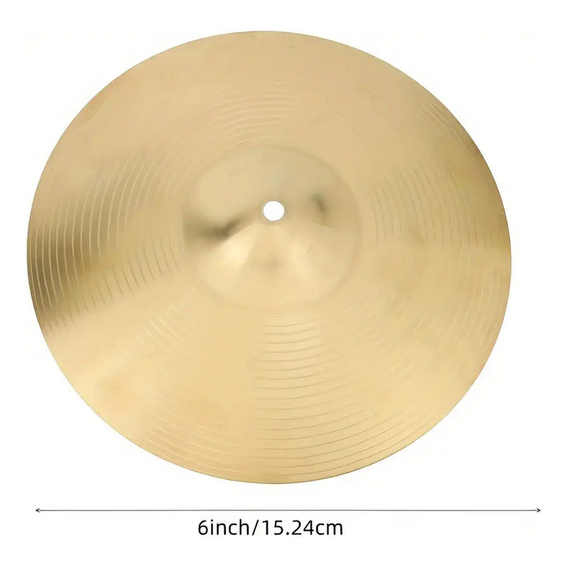 PLATILLO SPLASH 6 PULGADAS BATERÍA ACÚSTICA PERCUSIÓN DORADO OSCURO