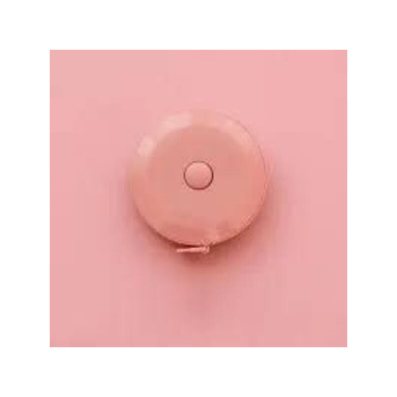CINTA MÉTRICA CORPORAL RETRÁCTIL ROSA PORTABLE BOLSO CARTERA