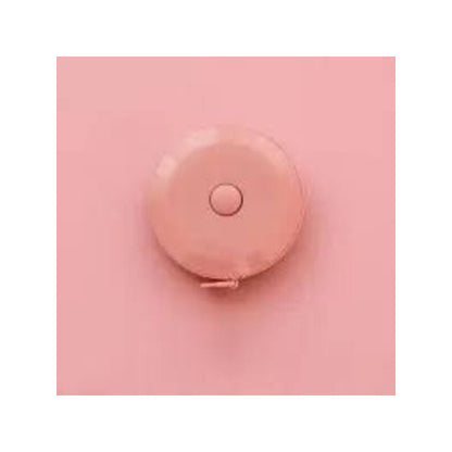 CINTA MÉTRICA CORPORAL RETRÁCTIL ROSA PORTABLE BOLSO CARTERA