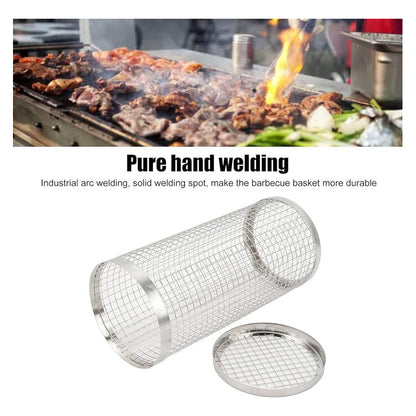 CANASTA REJILLA PARRILLA ASADO BBQ MULTIFUNCIONAL ACERO INOX