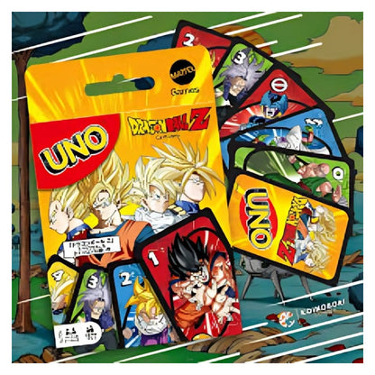 JUEGO CARTAS UNO DRAGÓN BALL Z GOKU VEGETA TRUNKS