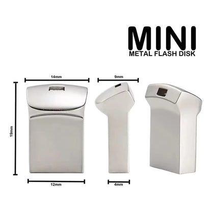MEMORIA USB ULTRA SMALL SLIM 64GB METÁLICA WINDOWS MAC PC