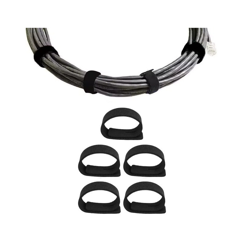 5 X ORGANIZADOR CABLES VELCRO ESCRITORIO OFICINA COMPUTADOR