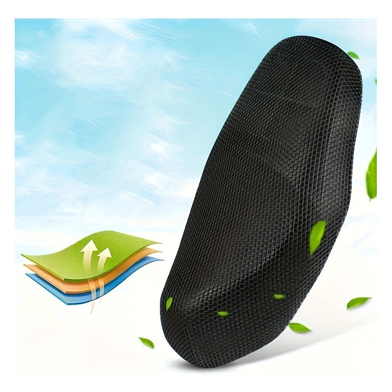 FUNDA COBERTOR COJÍN ASIENTO MOTO AISLAMIENTO TÉRMICO NEGRO