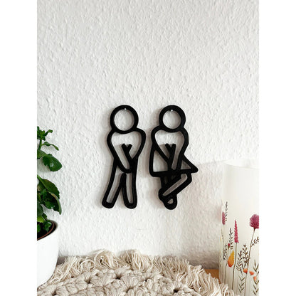 2 SEÑAL BAÑO DAMAS CABALLEROS RESTAURANTE BAR CAFETERÍA NEGRO