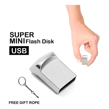 MEMORIA USB ULTRA SMALL SLIM 64GB METÁLICA WINDOWS MAC PC