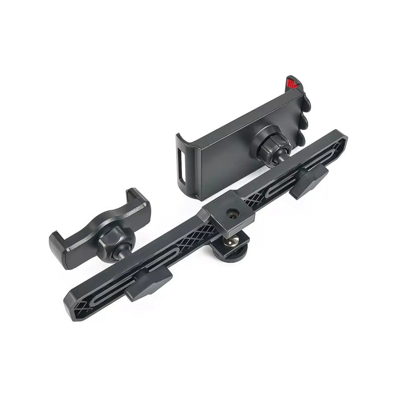 BASE SOPORTE UNIVERSAL DOBLE TABLET CELULAR ROSCA 1/4 TRIPOD NEGRO