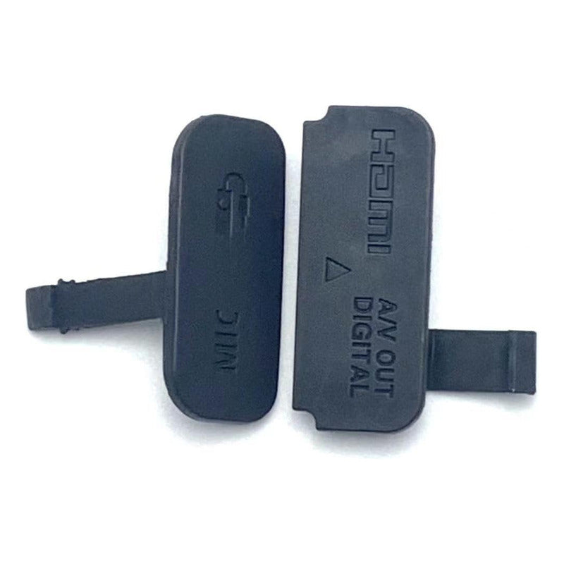 TAPA COBERTOR GOMA CAUCHO CONEXIONES CANON 650D 700D NEGRO