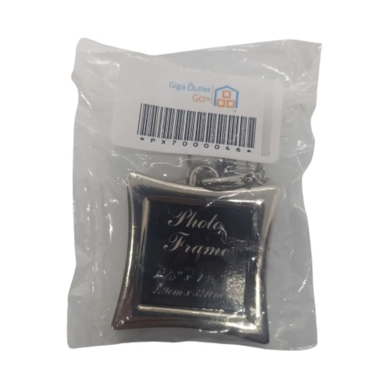 LLAVERO PORTARETRATO ESTRELLA METAL FOTO HIJO MASCOTA MAMÁ PLATEADO