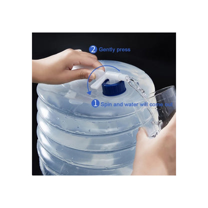 CONTENEDOR PLEGABLE AGUA CAMPING PASEO PESCA GASOLINA 10 LTS