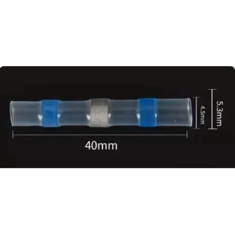 10X CONECTOR TERMOENCOGIBLE TERMORETRACTIL 4.5 X 5.3 X 40 MM