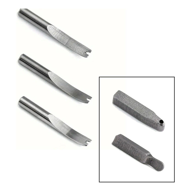 KIT HERRAMIENTAS CUERO MARROQUINERÍA 7 EN 1 ARTESANÍAS BORDÓ