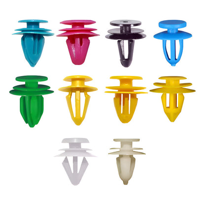 10X PIN CLIP PLÁSTICO MIXTO AJUSTE REMACHE CARRO TABLERO MIXTO