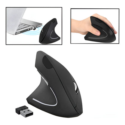 MOUSE GAMER VERTICAL ERGONÓMICO ÓPTICO INALÁMBRICO DPI USB NEGRO