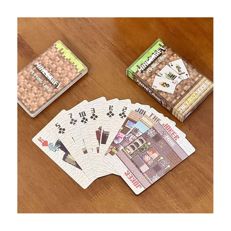 JUEGO CARTAS POKER FIRST SERIES VERSION LIMITADA MINECRAFT PIXEL MINECRAFT INGLÉS
