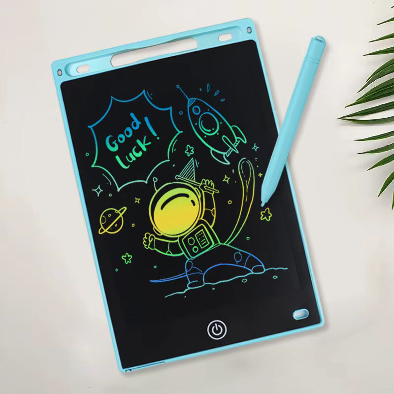 TABLET DIDÁCTICA DIBUJO PIZARRA ELECTRÓNICA LÁPIZ ÓPTICO AZUL CLARO